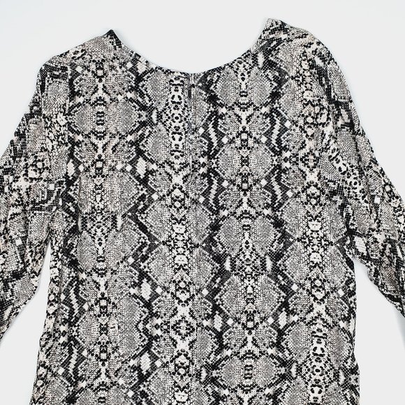 Decjuba Shift Dress Snakeprint Pockets Sz 8 - Picture 4 of 8
